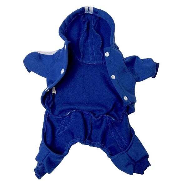 Adidog Dog Sweatshirt Hoodie Tracksuit Royal Blue Size S - Picture 2 of 4
